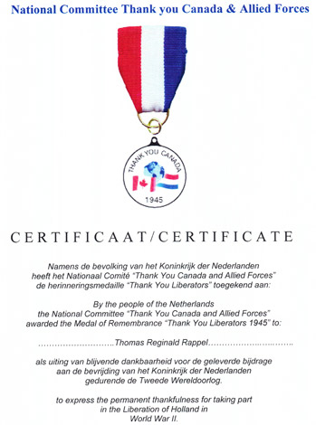 The Memory Project: Tom Reginald Rappel