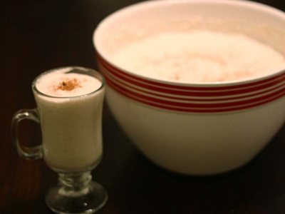 Image of a glass of eggnog