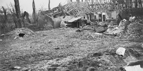 2nd Canadian Infantyr Brigade H.Q. in Rue de L'Epinette. April & May 1919. Photo: Dept. of National Defence/LAC, MIKAN no. 3404055.